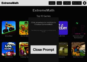  On ExtremeMath, you can join thousands of people worldwide on the most innovative and exquisite learning platform! Home - E x t r e m e M a t h G&ZeroWidthSpace;a&ZeroWidthSpace;m&ZeroWidthSpace;e&ZeroWidthSpace;s Apps Chatbox Updates More Links 